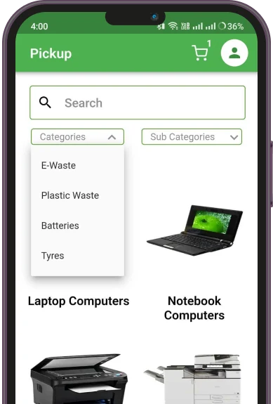 Clean to Green app screen 5