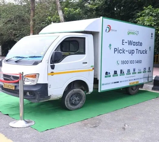 Clean to Green e-waste pickup truck